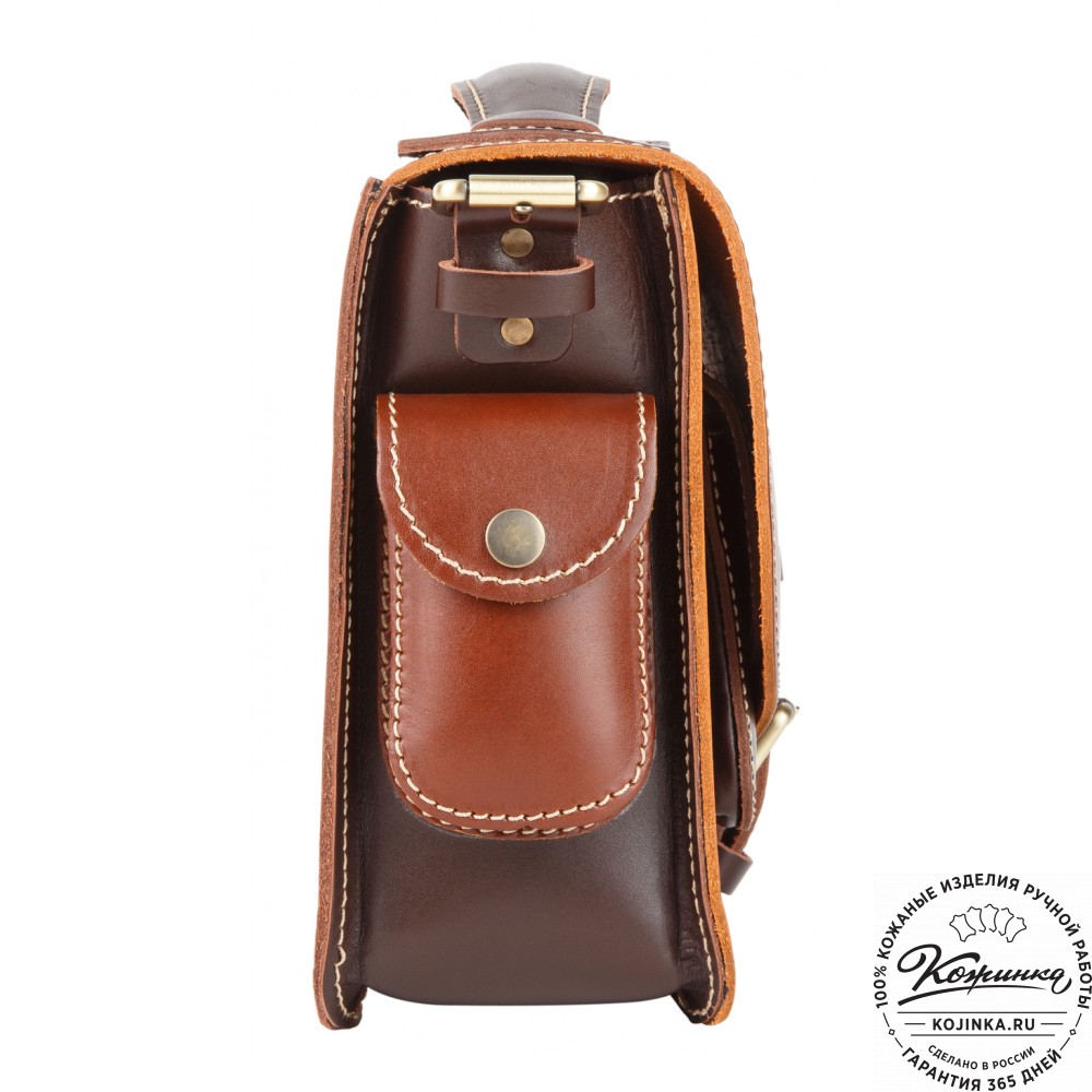 Кожаная  сумка "Виктория" (коричневая)